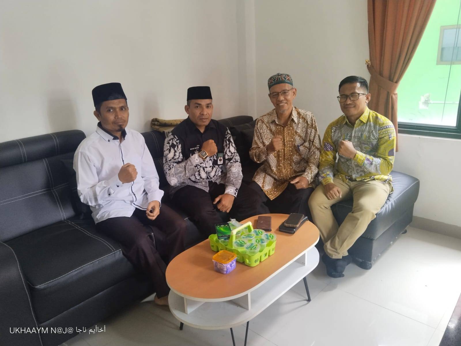 Ka. KUA Rumbai Barat dan Ka. KUA Bukit Raya Kunjungi Ka. KUA Pekanbaru Kota 