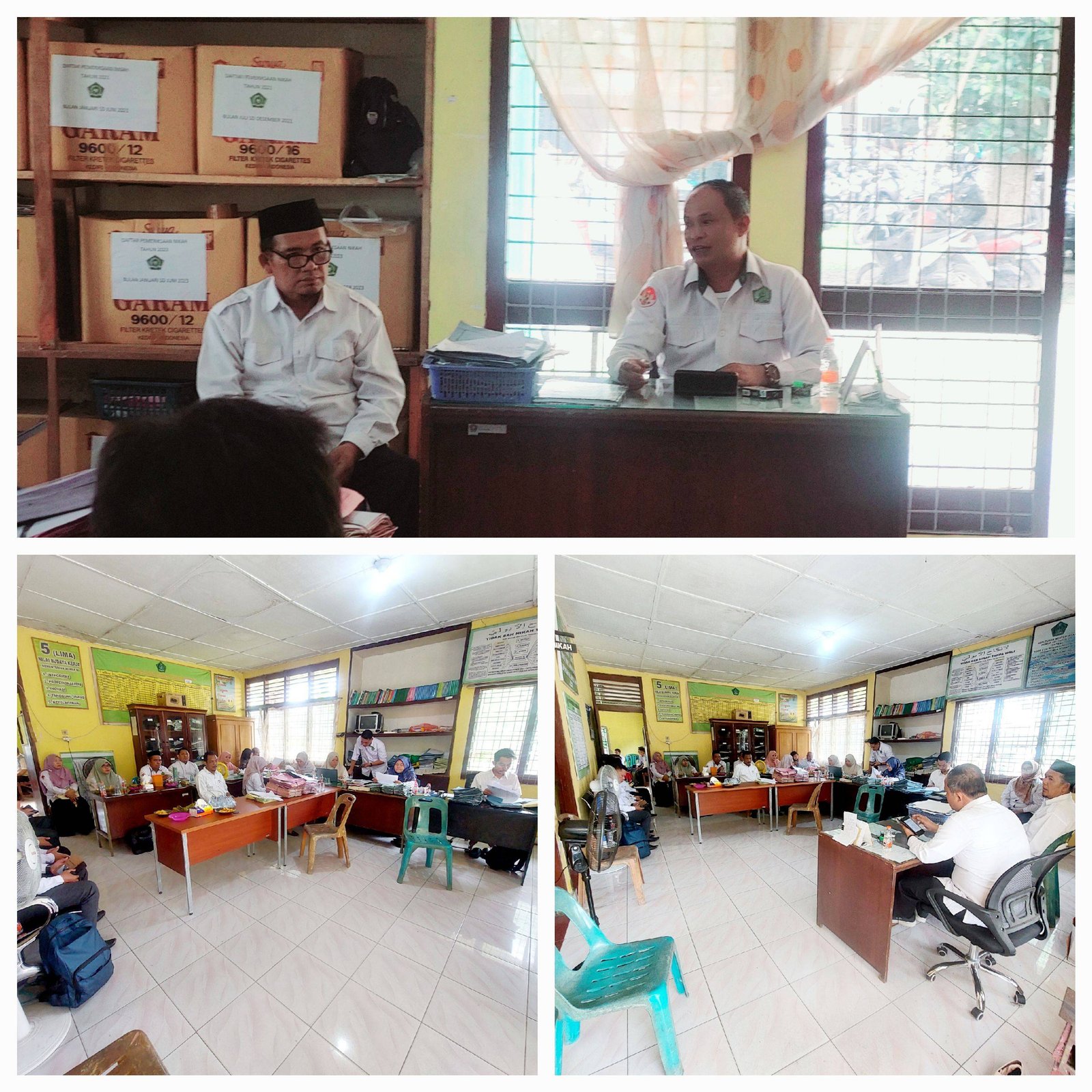 Seksi Bimas Islam Laksanakan Monev Triwulan I sekaligus penguatan EWS di KUA Lubuk Pakam