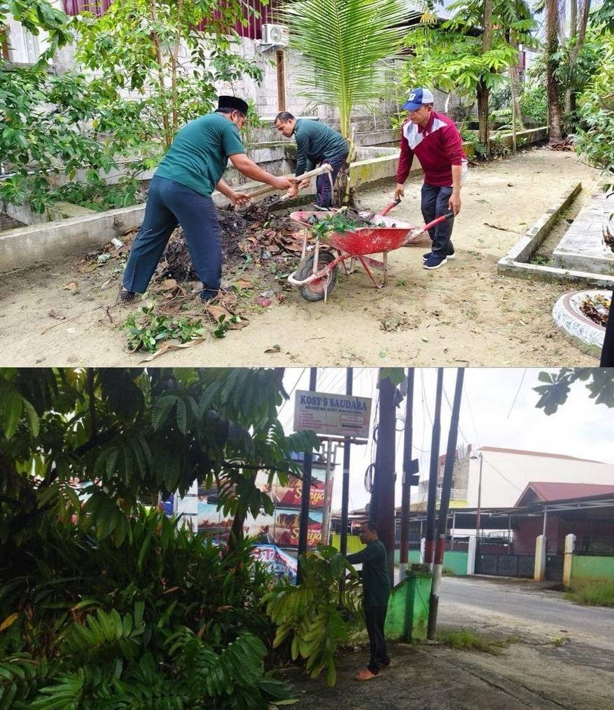 KUA Bukit Raya Gelar Goro Bersama, Wujudkan Program Ekoteologi Kemenag Berdampak