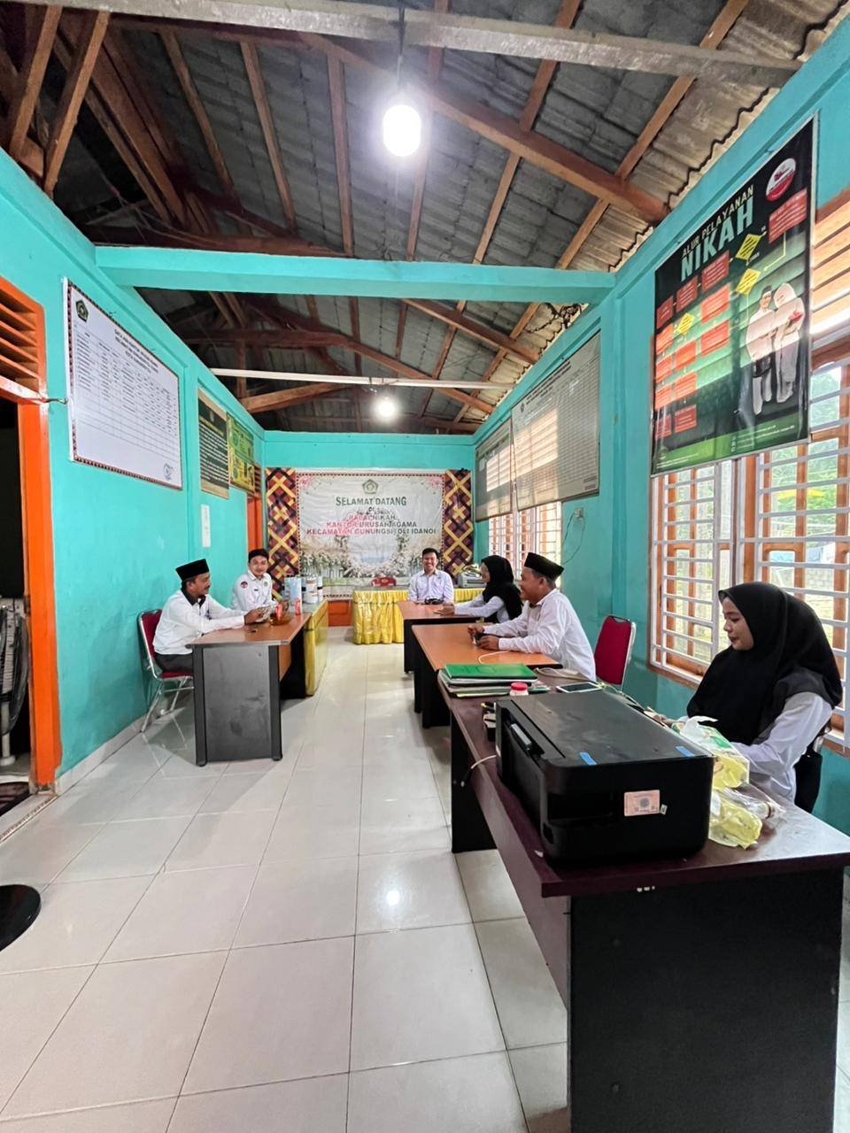 Pererat Hubungan Kelembagaan, KUA Gunungsitoli Utara Sambangi KUA Gunungsitoli Idanoi