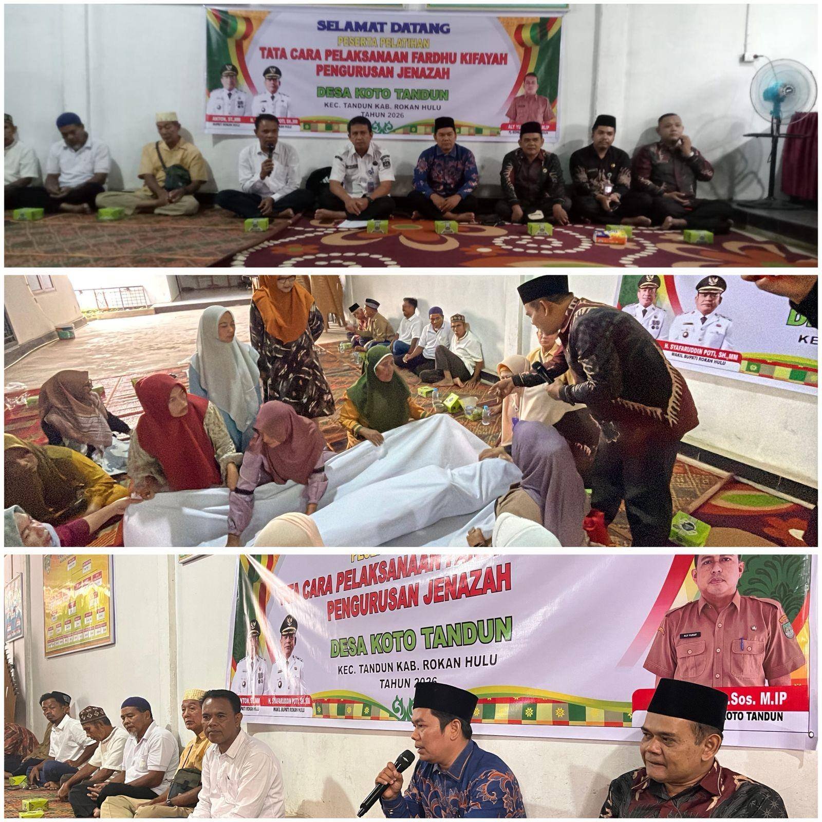 KUA Tandun Gelar Pelatihan Penyelenggaraan Jenazah di Desa Koto Tandun