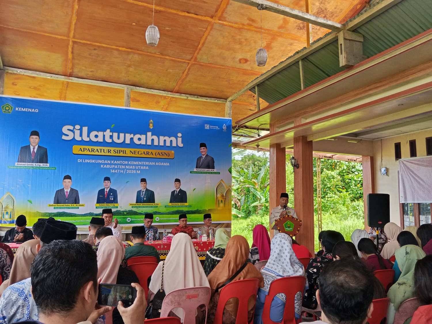 KUA Lahewa Timur Perkuat Silaturahmi di Halal Bihalal Kemenag Nias Utara