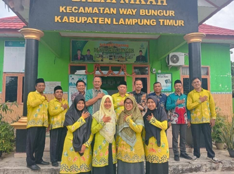 KUA Way Bungur Ikuti Monev Administrasi NR