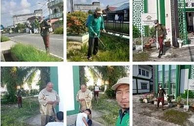 KUA Bengkalis Gelar Kegiatan Jum’at Bersih Dukung Program KUA ASRI