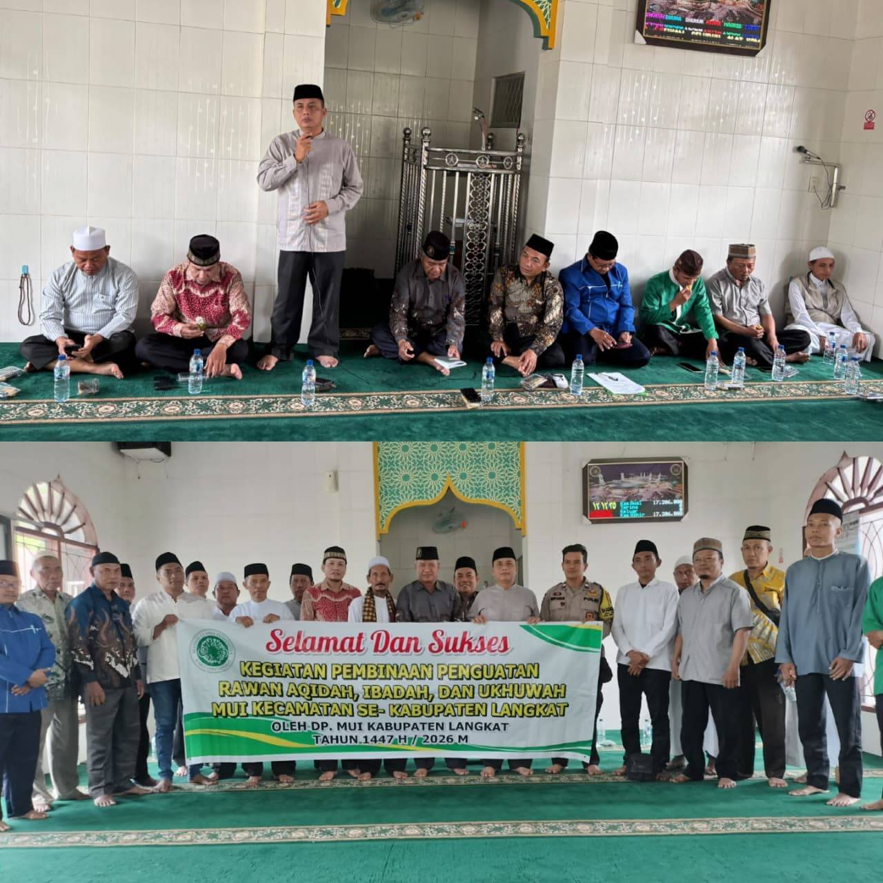Hadiri Pembinaan MUI Langkat, Ka. KUA Sei Bingai Paparkan Program Pembinaan Masjid, Imam dan Khatib bagi Generasi Muda