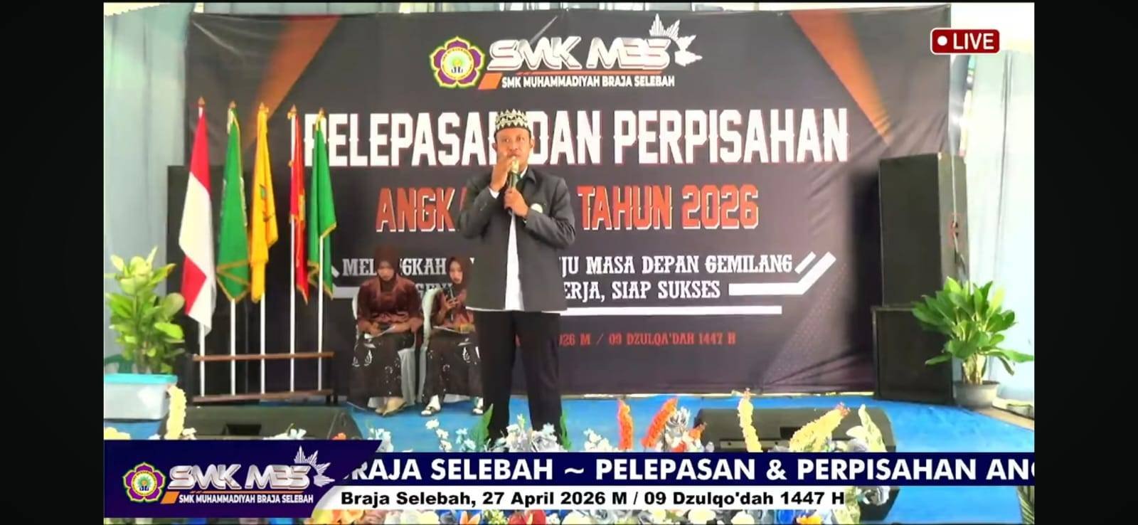 Kepala KUA Braja Selebah Hadiri Pelepasan Siswa