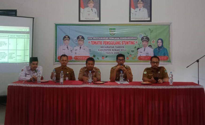 Penghulu KUA Tandun Wakili Kepala KUA Hadiri Pra Musrenbang Tematik Penanggulangan Stunting