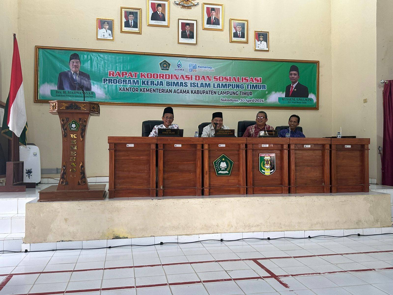 Kepala KUA Sekampung Udik Hadiri Rakor Bimas