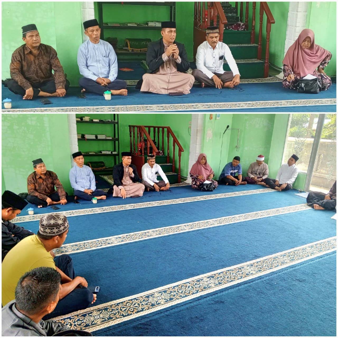 Upaya Wujudkan Masjid Yang Dinamis, Ka. KUA Sei Bingai dan MUI Kecamatan Adakan Pembinaan Manajemen Masjid