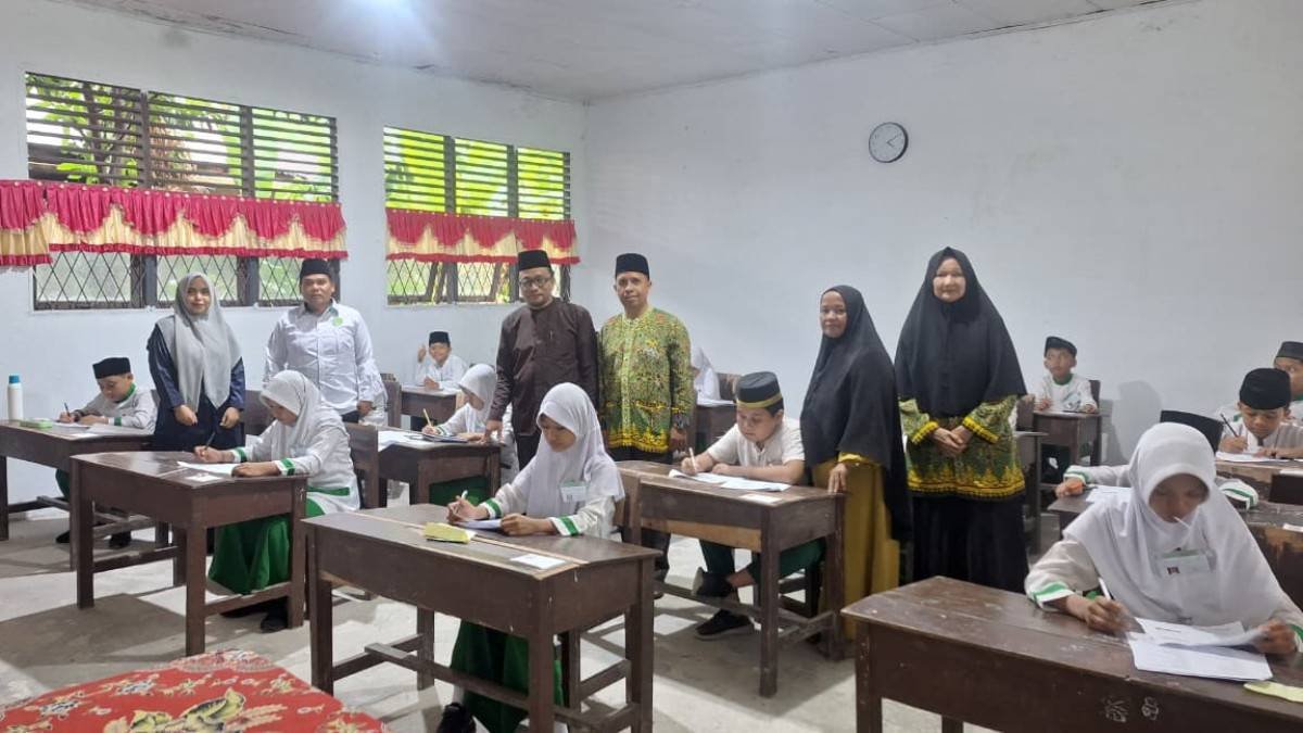Kepala KUA Tualang Monitoring Pelaksanaan Ujian Akhir MDTA se-Kecamatan Tualang