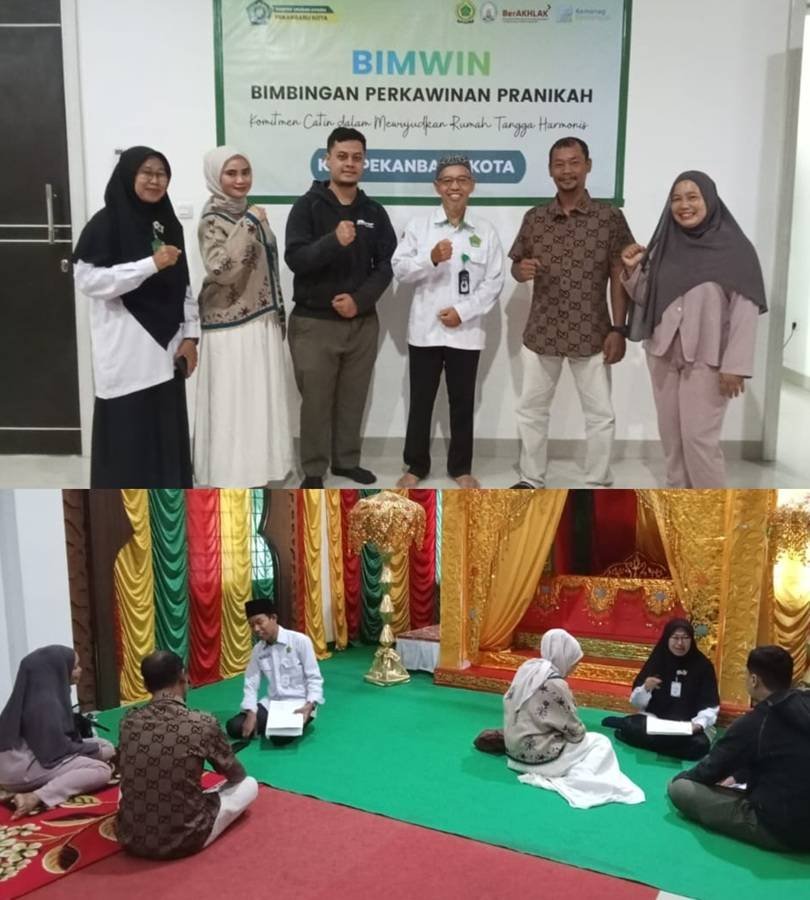 Melalui Bimwin, KUA Pekanbaru Bekali Catin Agar Mantap Menatap Masa Depan Yang Cerah. P