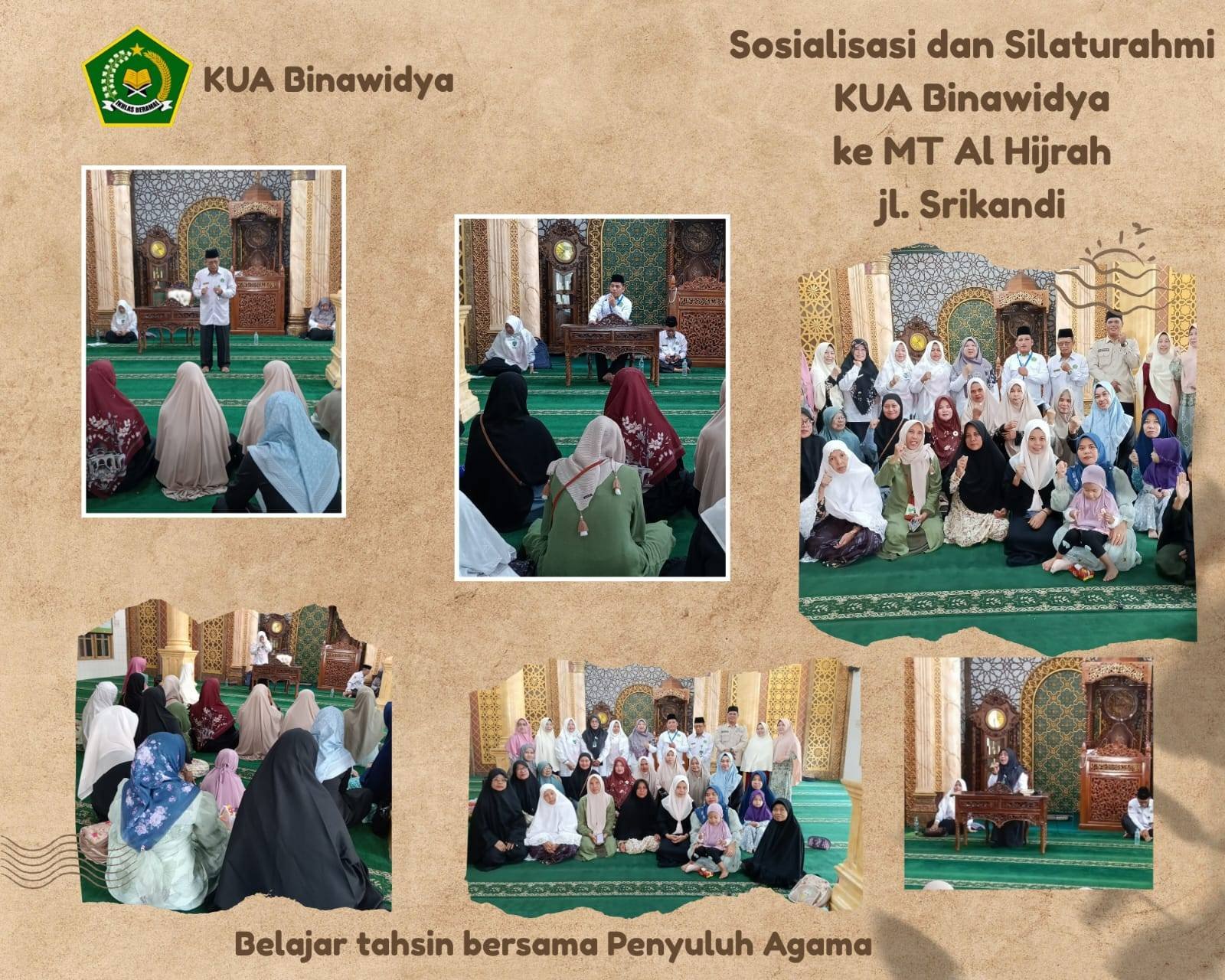 KUA Binawidya Silaturahmi dan Pembinaan di MT Al Hijrah