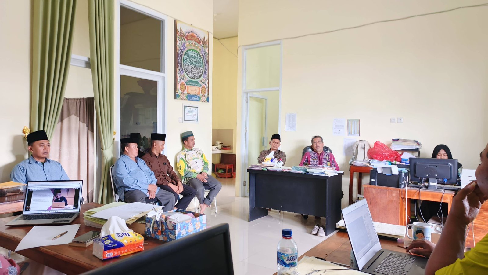 Rakor Bulanan Pegawai KUA Marga Tiga Bahas ID Masjid, Musholla, dan Izin Operasional Majelis Taklim