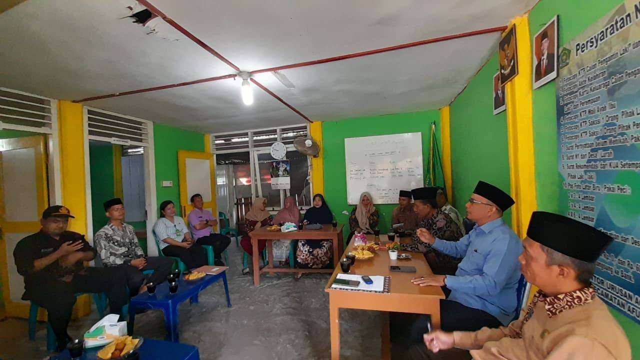 KUA Afulu Sambut Sosialisasi SIPDAR-PQ dari Kemenag Nias Utara