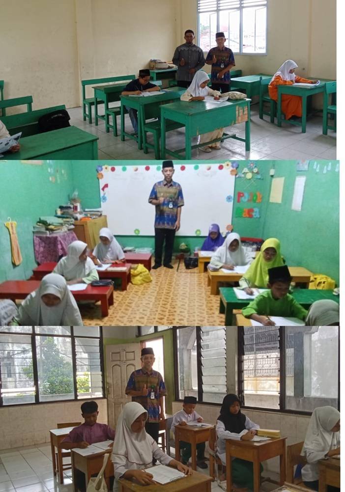 Hari ke-tiga Ujian Akhir MDTA, Ka. KUA Pekanbaru Kota Laksanakan Monitoring di Tiga Tempat.