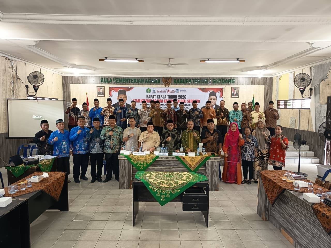 Ka KUA Biru-Biru Hadiri Raker Tahunan Kemenag Deli Serdang, Perkuat Sinergi dan Pelayanan Umat