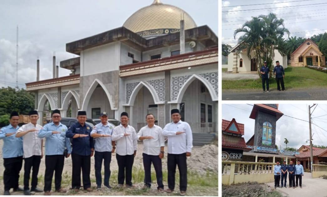 Kepala KUA Salapian dampingi FKUB Langkat Monitoring Rumah Ibadah Sewilayah Langkat Hulu