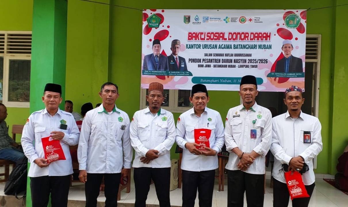 KUA Raman Utara Dukung Bakti Sosial Khitan dan Donor Darah
