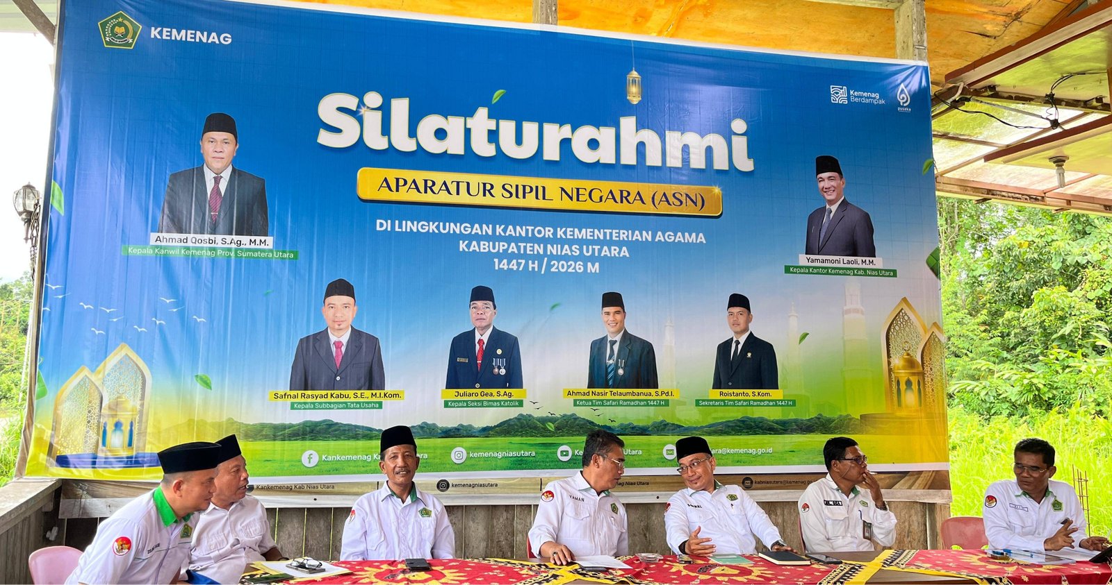 KUA Sawo Hadiri Rapat Pembubaran Safari Ramadhan Kemenag Nias Utara