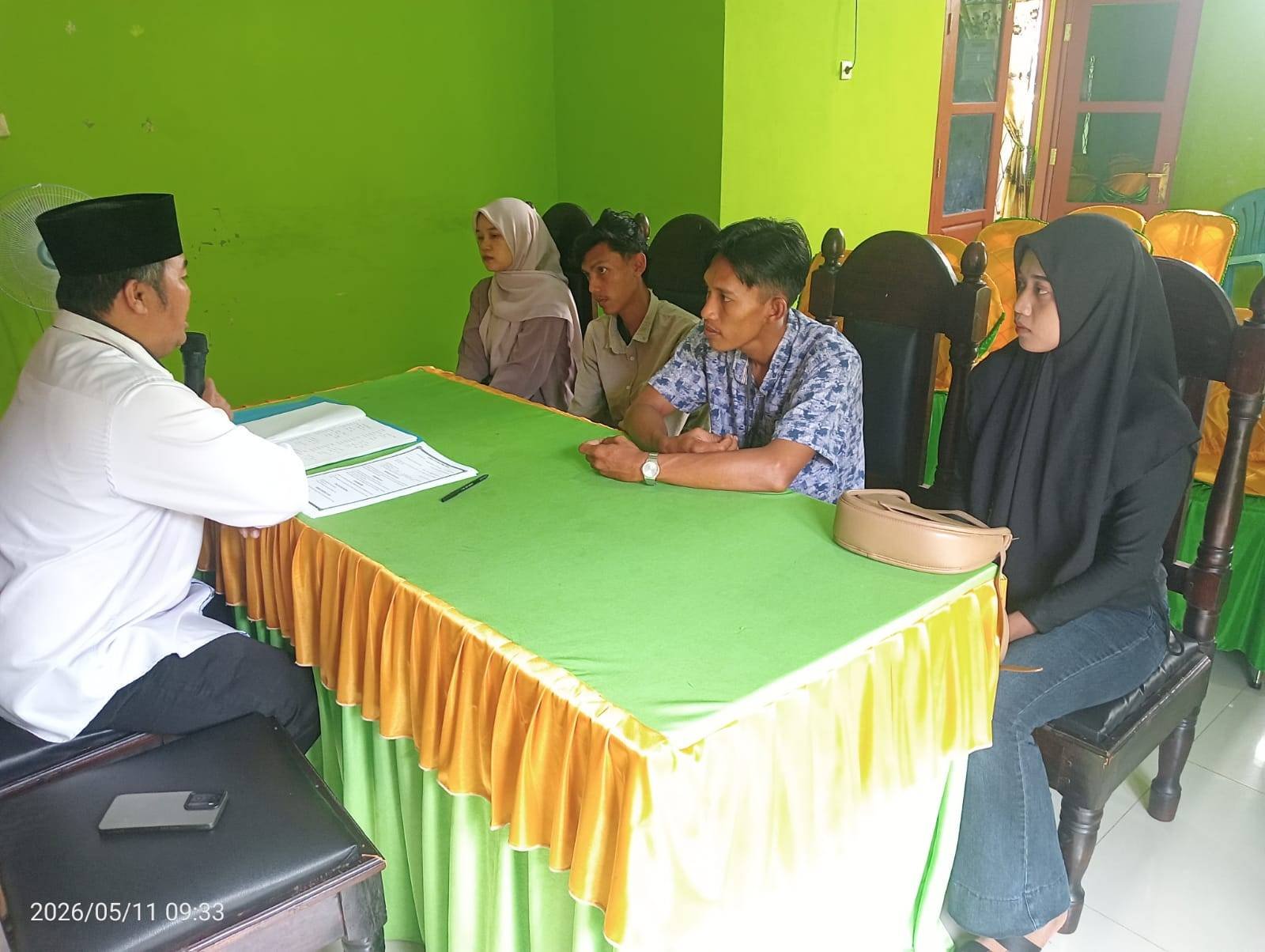 KUA Jabung Bekali Calon Pengantin Lewat Bimbingan Perkawinan