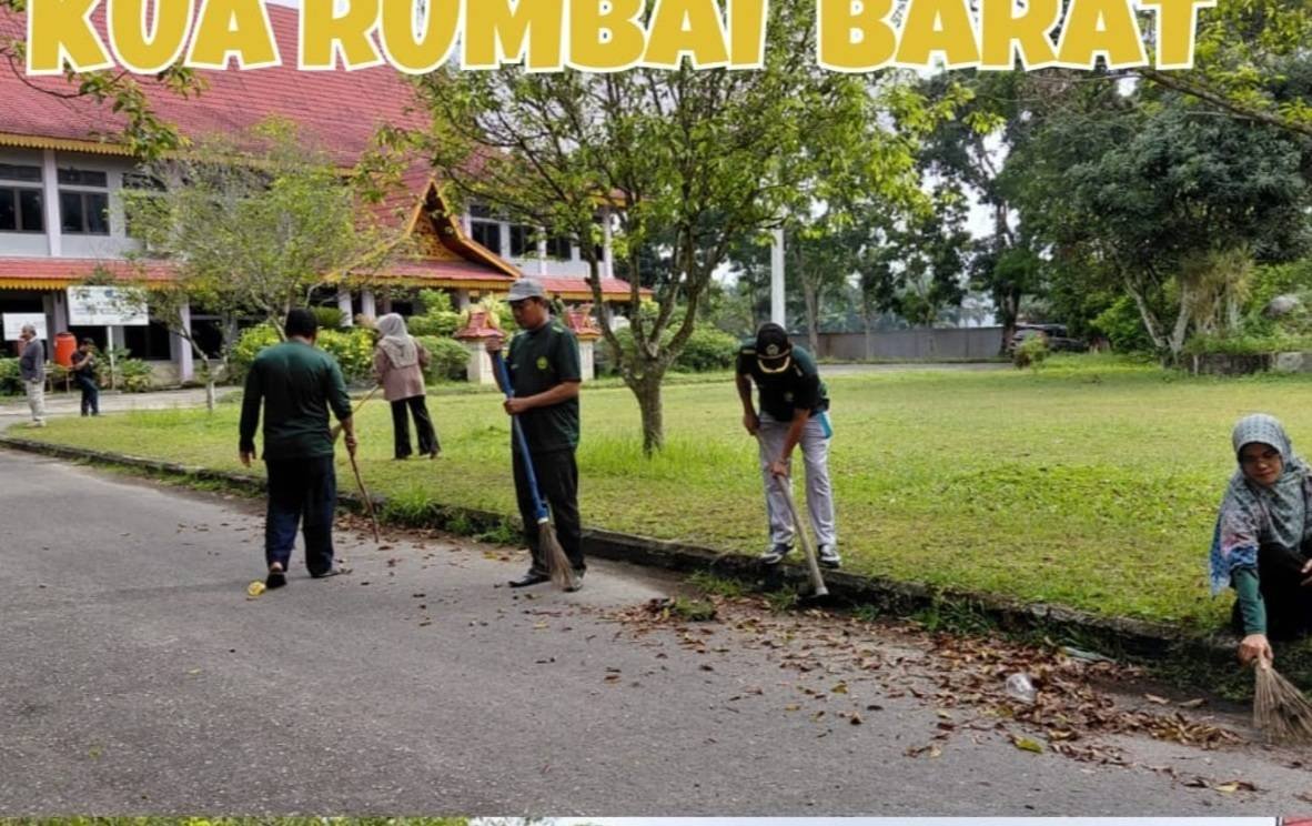Sinergi GEMAH ASRI, KUA dan Pemerintah Kecamatan Rumbai Barat Wujudkan Lingkungan Kerja Bersih dan Profesional