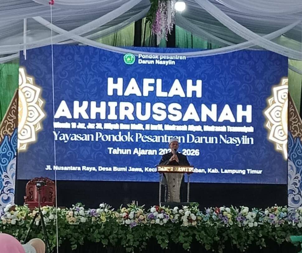 Kepala KUA Batanghari Nuban Hadiri Haflah Akhirussanah Ponpes Darunnasyiin 