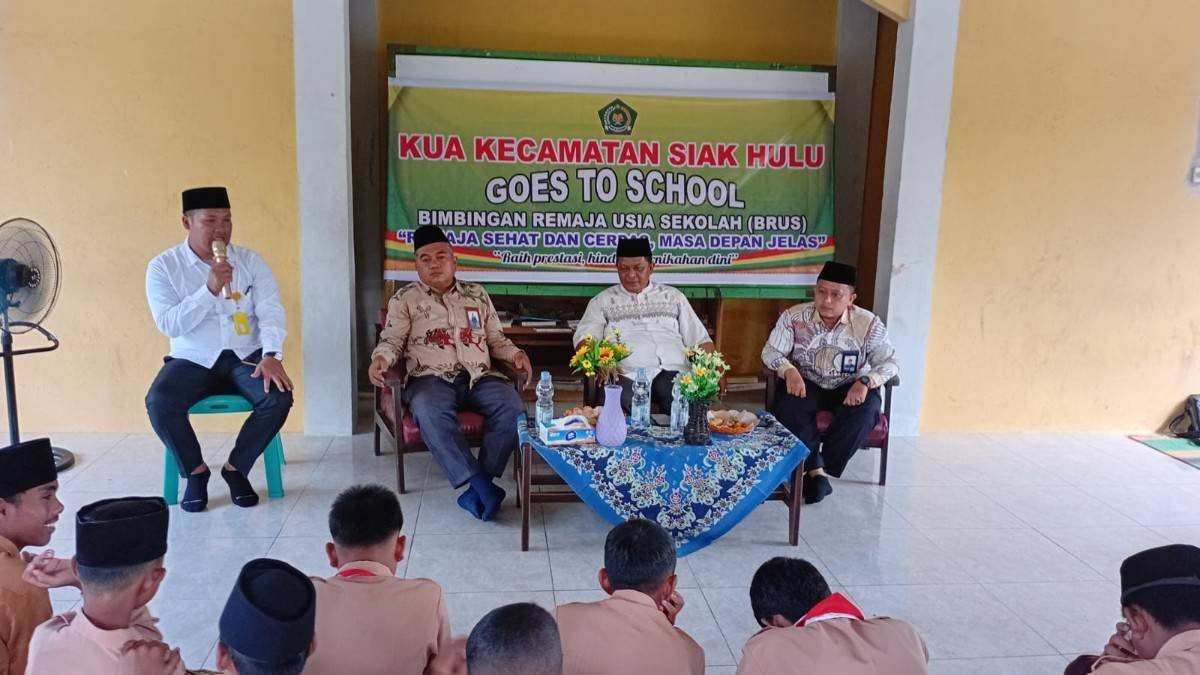KUA Siak Hulu Gelar BRUS di MTs Al Islamiyah Desa Baru