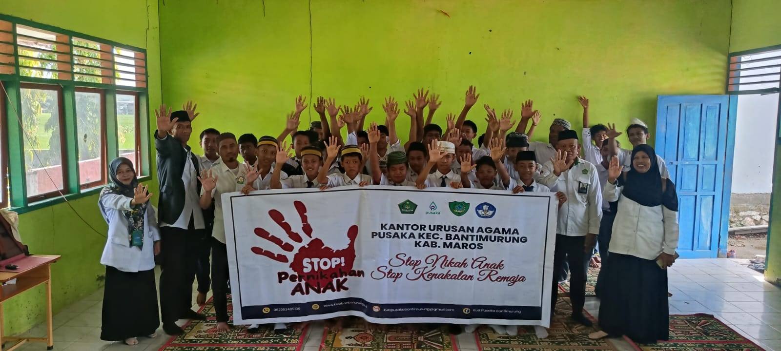 Penghulu dan Penyuluh Agama KUA Bantimurung Laksanakan Edukasi Kenakalan Remaja di Kalangan Pelajar