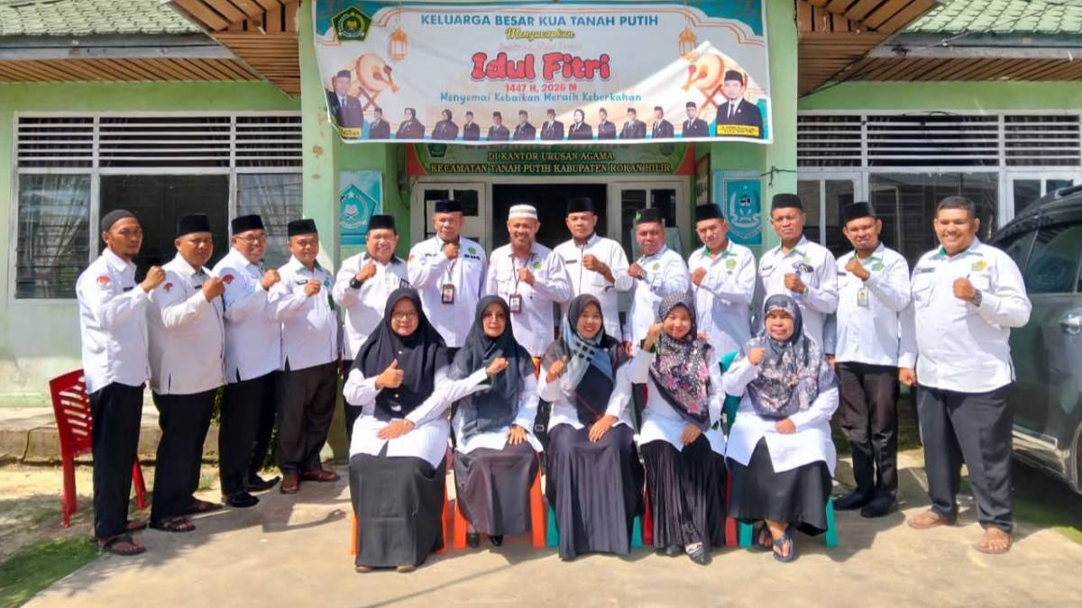 KUA Tanah Putih Sambut Monitoring Kasi Bimas Islam Kemenag Rohil
