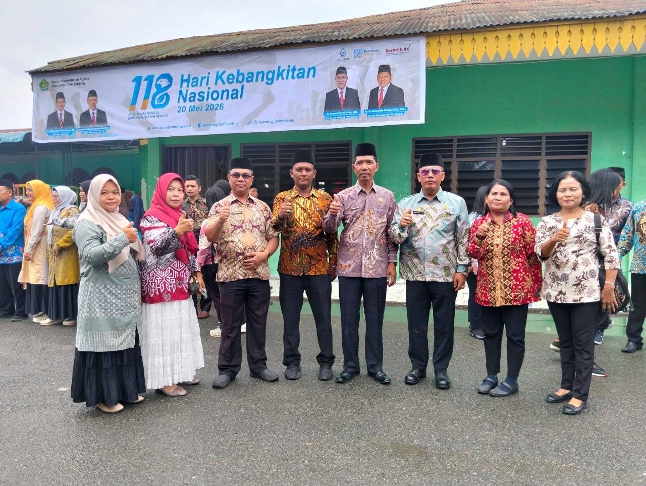 Bangkit Bersama Layani Umat, KUA Biru-Biru Hadiri Upcara Harkitnas ke-118
