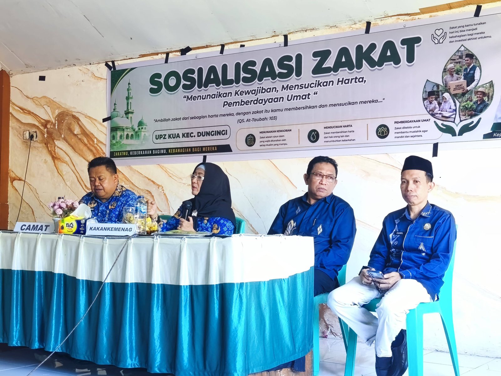 UPZ KUA Dungingi Gelar Sosialisasi Zakat, Hadirkan Baznas dan Kementerian Agama Kota Gorontalo 