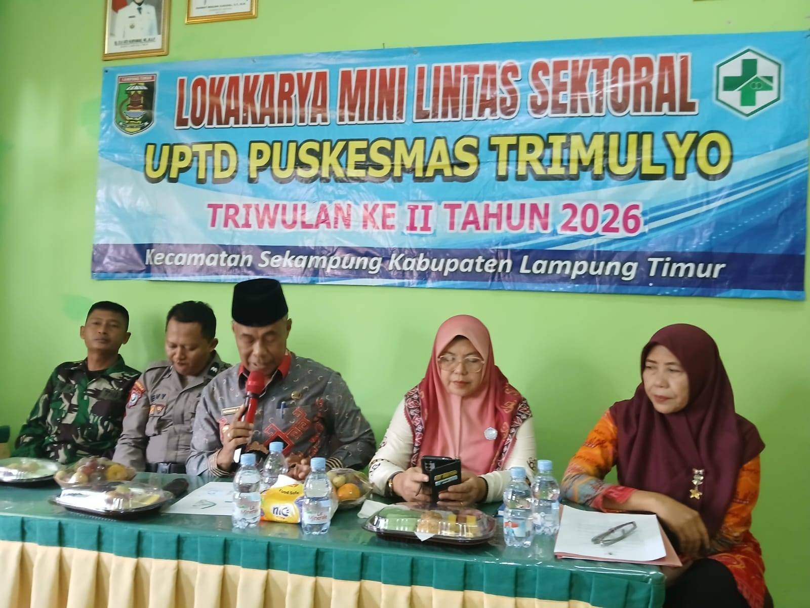 Kepala KUA Sekampung Hadiri Lokakarya Mini Lintas Sektoral UPTD Puskesmas Trimulyo Triwulan II Tahun 2026