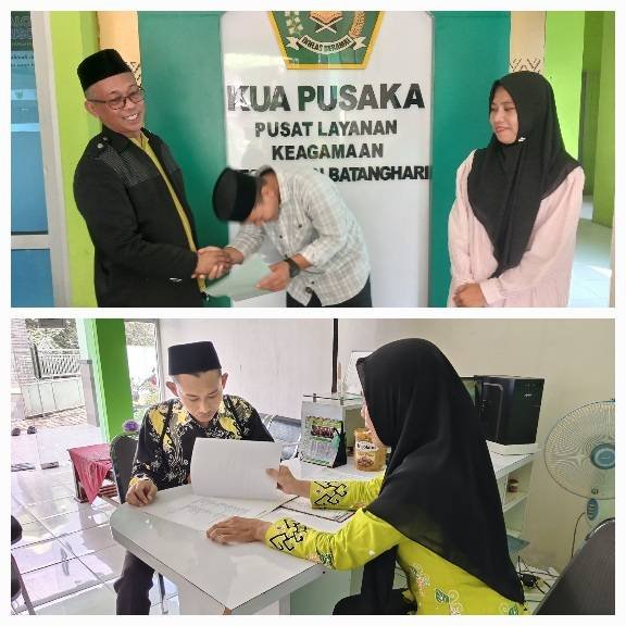 Legalitas Wakaf Digital, KUA Batanghari Serahkan E-AIW kepada Dua Pontren