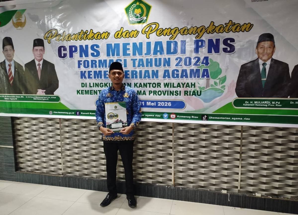 Kepala KUA Pinggir: Pengangkatan Ria Suardi Jadi Momentum Tingkatkan Pelayanan Umat