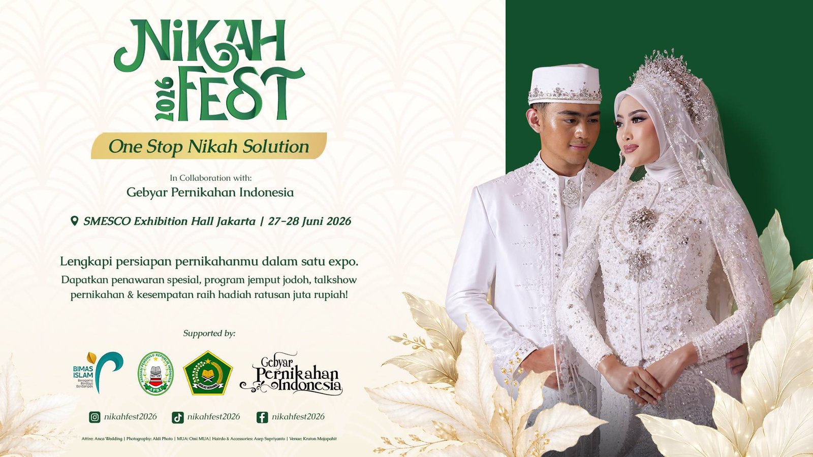 Nikah Fest 2026 Siap Digelar di Jakarta, Hadirkan Solusi Lengkap Persiapan Pernikahan