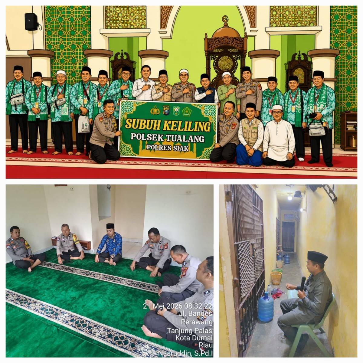 Ikhtiar Rohani dari Balik Jeruji: Sinergi KUA dan Polsek Tualang