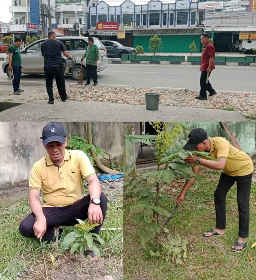 Wujudkan Kantor Yang AsrI, Ka. KUA Marpoyan Damai Gelar Goro