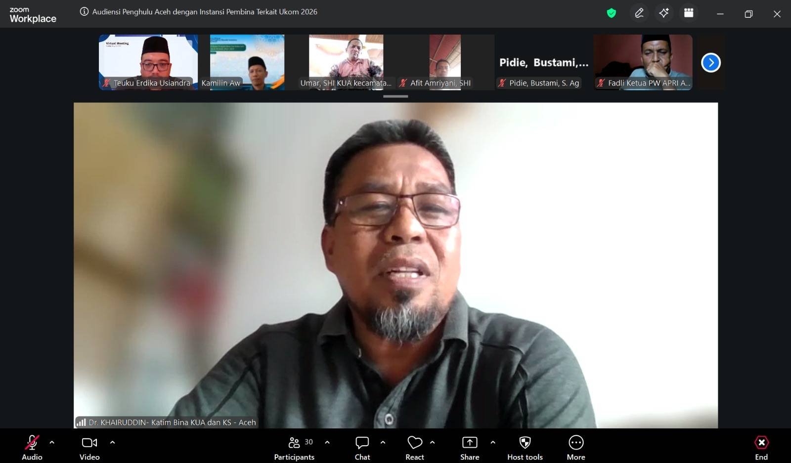 APRI Aceh Audiensi Pelaksanaan Ukom Penghulu Tahun 2026