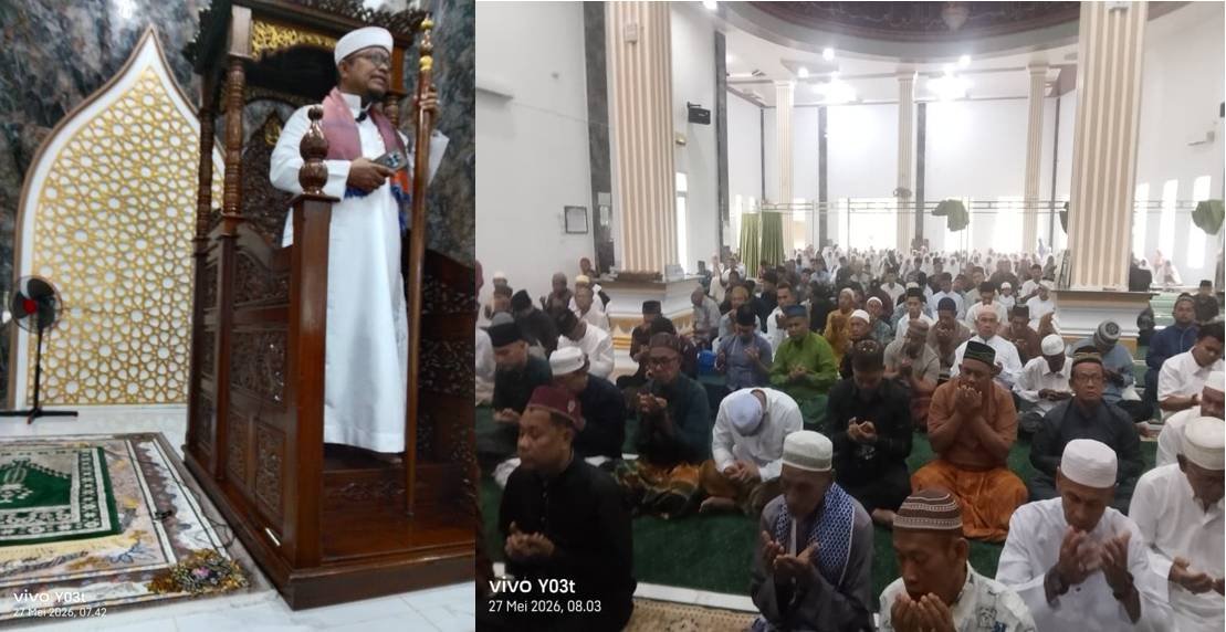 Sekretaris APRI Batu Bara Khatib Idul Adha di Talawi, Ajak Evaluasi Diri Untuk Lebih Dekat Kepada Allah Swt. 