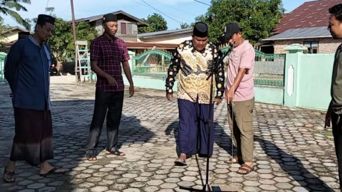 Ketepatan Arah Kiblat Jadi Prioritas, KUA Rimba Melintang Tetap Bertugas Saat Cuti Bersama