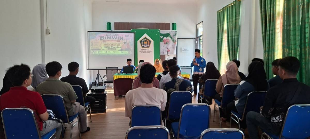 KUA Mandau Gelar Bimbingan Perkawinan Angkatan XIII, Bekal Kunci Wujud Rumah Tangga Bahagia dan Sejahtera