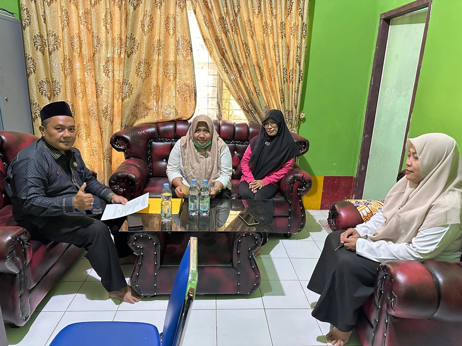 Penandatanganan MoU Layanan Imunisasi Catin antara KUA dan Puskesmas Kecamatan Simpang Kanan