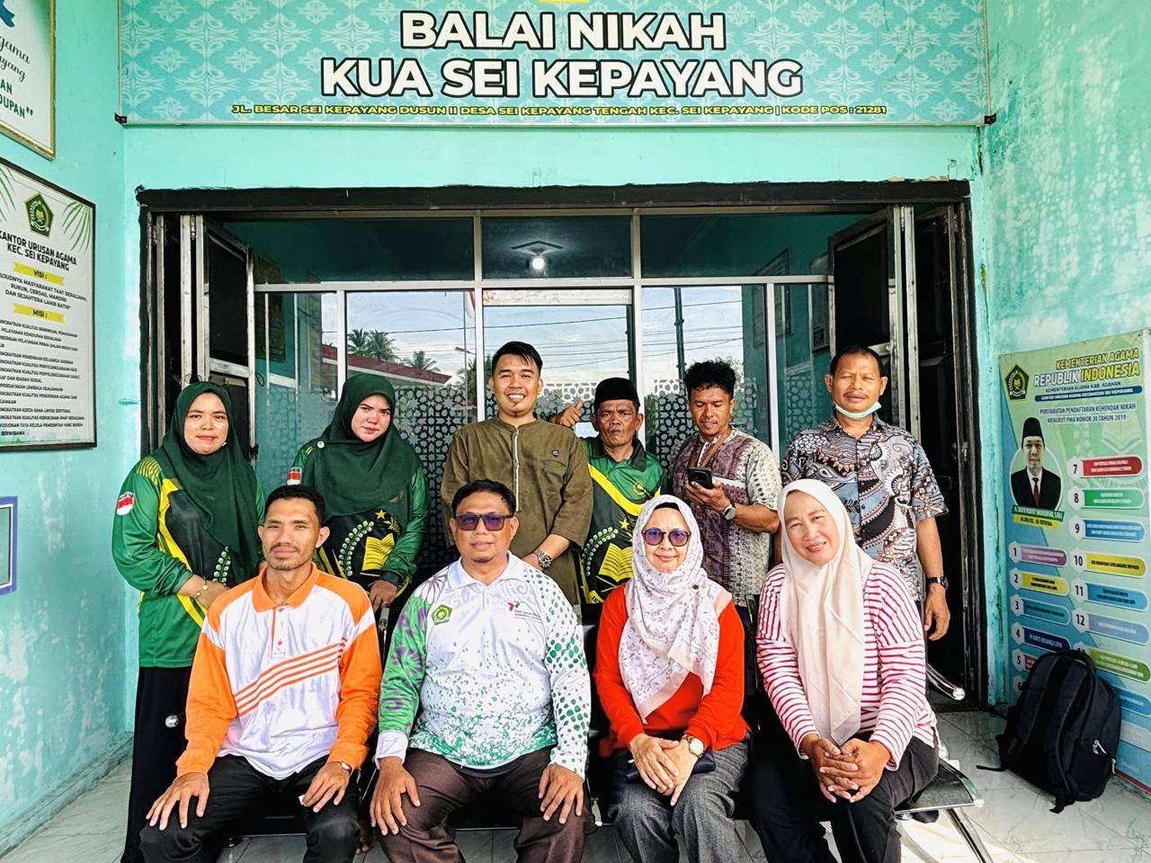 Deteksi Dini Kondisi Kesehatan, Puskesmas Sei Kepayang Kunjungi KUA Sei Kepayang