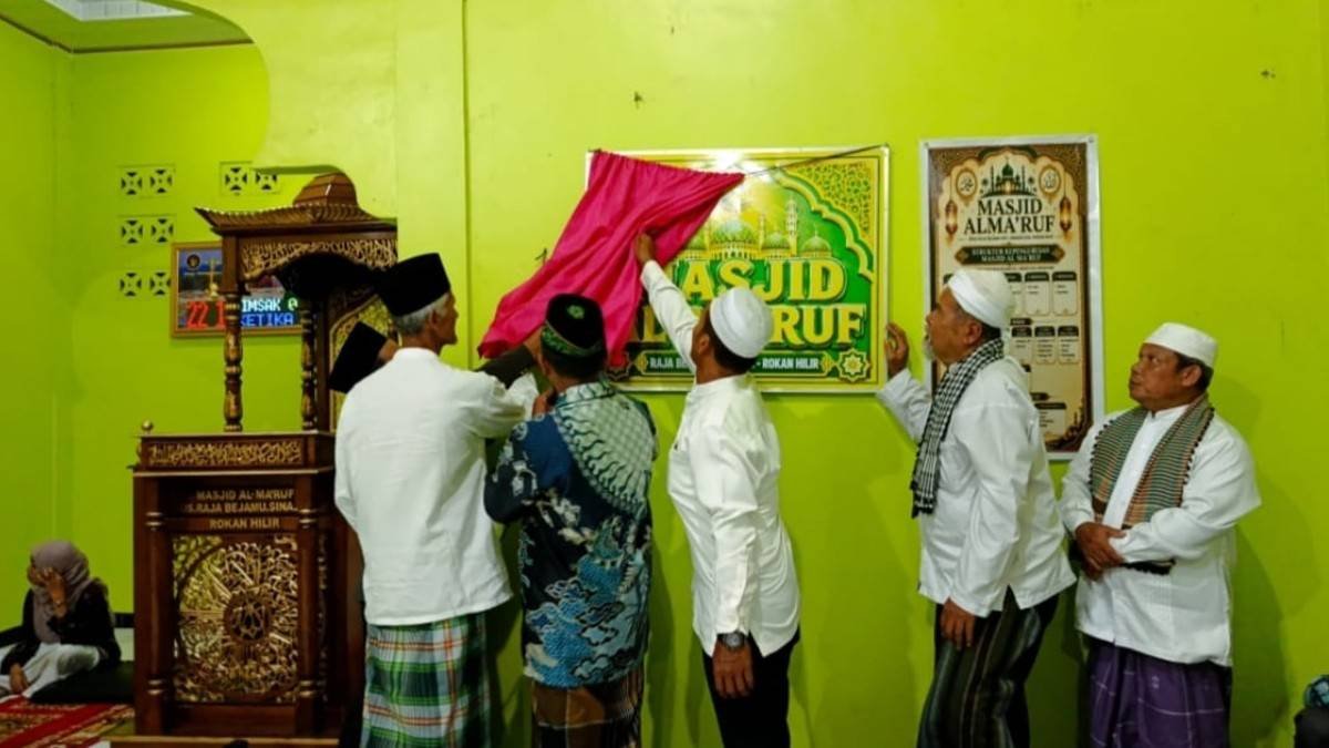 Resmikan Masjid Al-Ma'ruf, Kepala KUA Ajak Masyarakat Makmurkan Masjid dan Hidupkan Syiar Islam