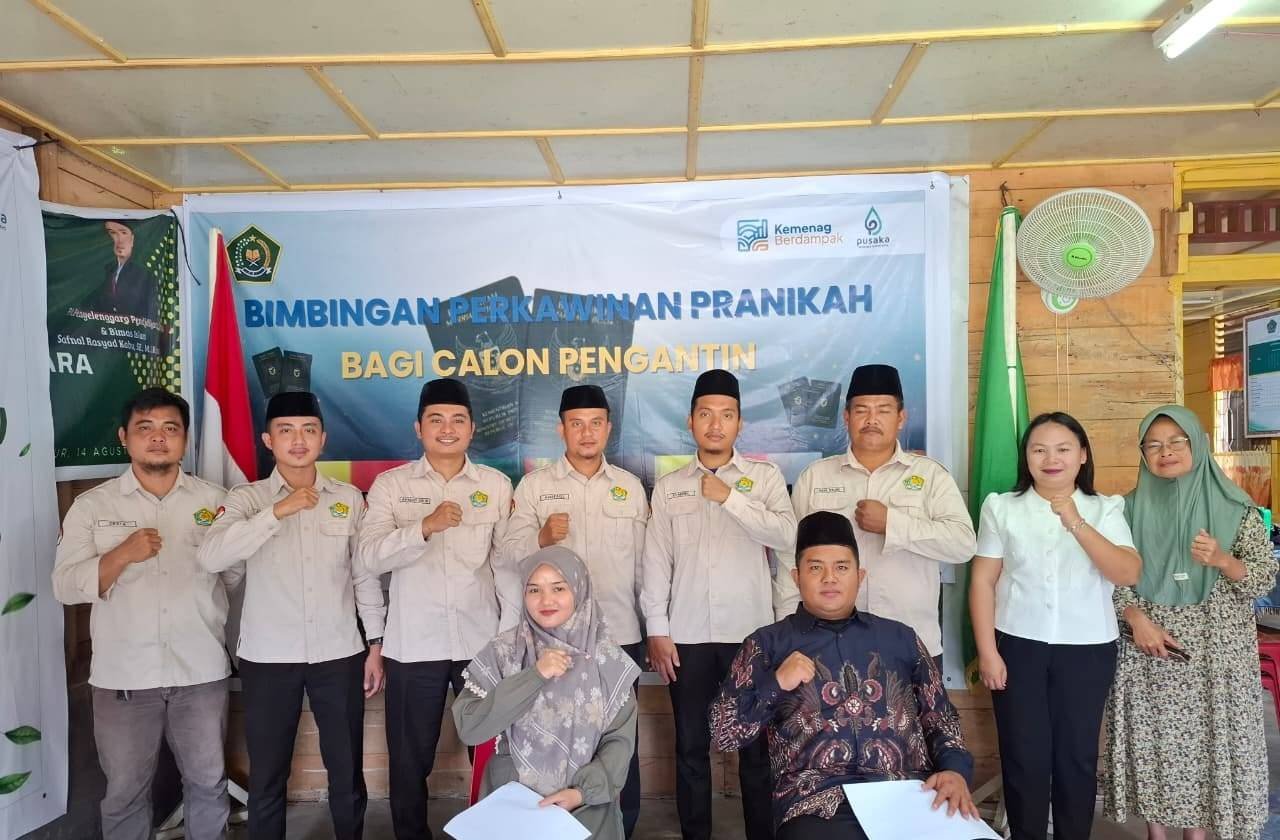 Wujudkan Keluarga Samawa, KUA Lahewa Timur Gelar Bimwin bagi Catin