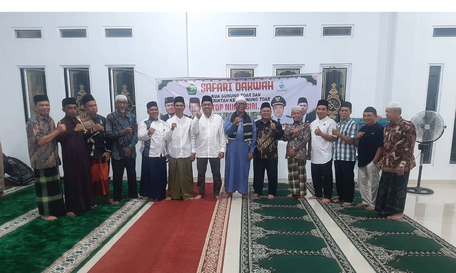 Safari Dakwah Perdana KUA Gunung Toar Bersama Pemerintah Kecamatan Sukses Digelar di Masjid Ar Rahman