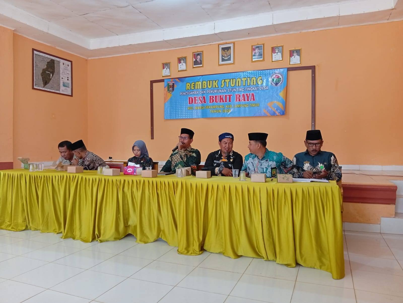 Kepala KUA Marga Sekampung Hadiri Rembuk Stunting Desa Bukit Raya