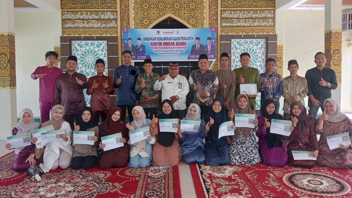 Bimwin Angkatan IV KUA Bengkalis, Bekali 15 Pasang Catin Menuju Keluarga Sakinah
