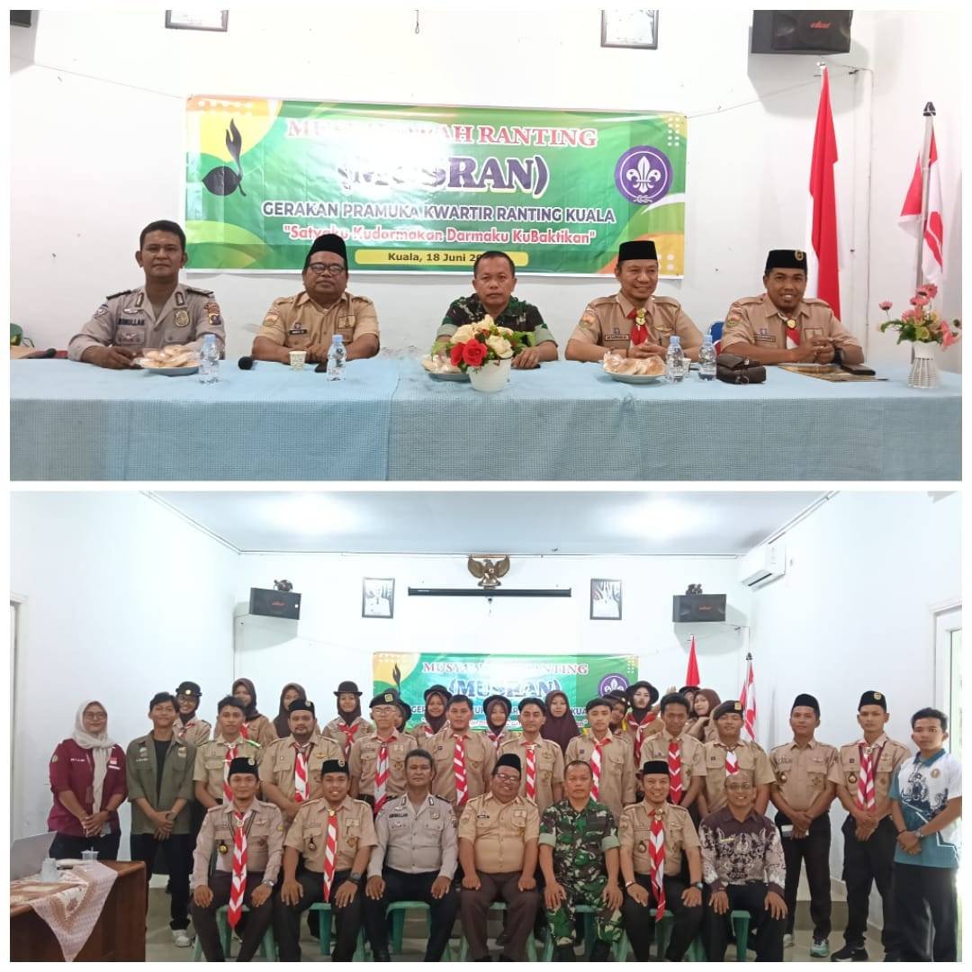 Kepala KUA Salapian Hadiri Musyawarah Kwarran Gerakan Pramuka sebagai Komitmen Pembinaan Generasi Berkualitas