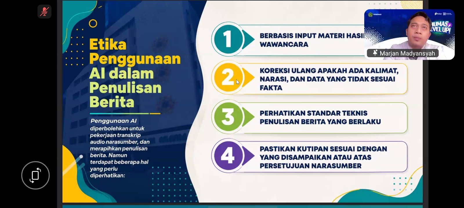 Tingkatkan Kompetensi Kehumasan, KUA Tuhemberua Ikuti Pelatihan Kaidah Penulisan Jurnalistik